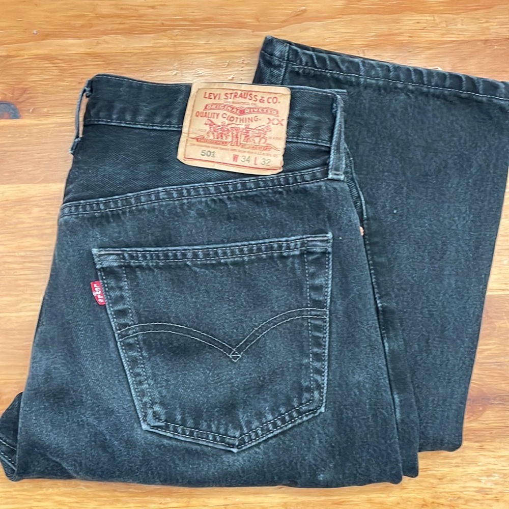 Levi’s Black 501 5-Button Fly Jeans